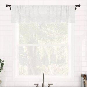 Classic White Sheer Window Valance